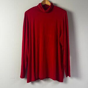Investments Red Turtleneck Tunic